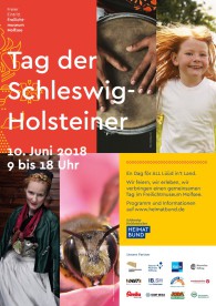 Der Schleswig-Holsteinische Heimatbund e.V. (SHHB) feierte am 10. Juni 2018 zum ersten Mal den Tag der Schleswig-Holsteiner im Freilichtmuseum Molfsee.     Das Programm war vielfältig gestaltet. Herr Biel gab bei der Eröffnung bereits einen Einblick: „Ent